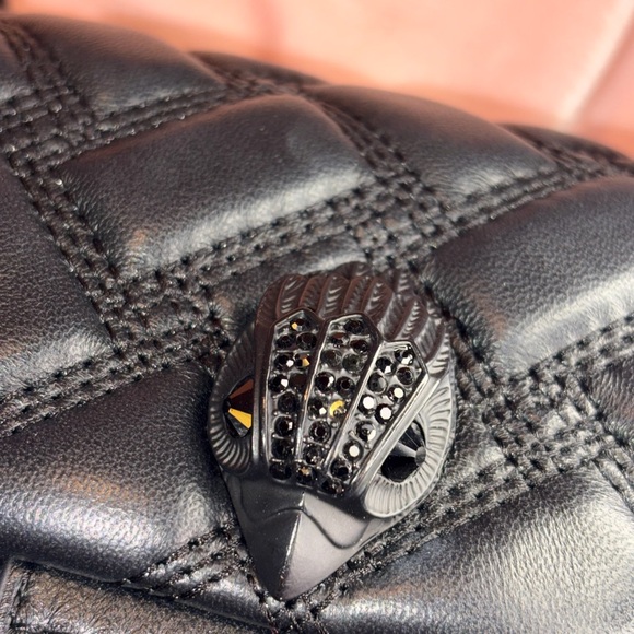 Kurt Geiger Black on Black London Kensington 17 Drench Leather Bag 🖤 - Picture 8 of 15